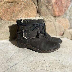UGG Women's Cove Ankle Black Winter Boots